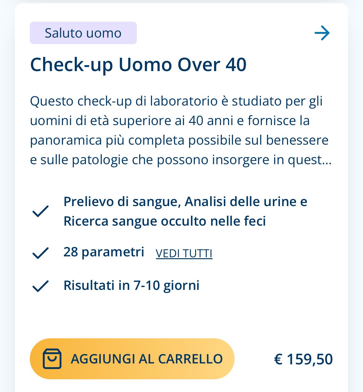 check up uomo over 40