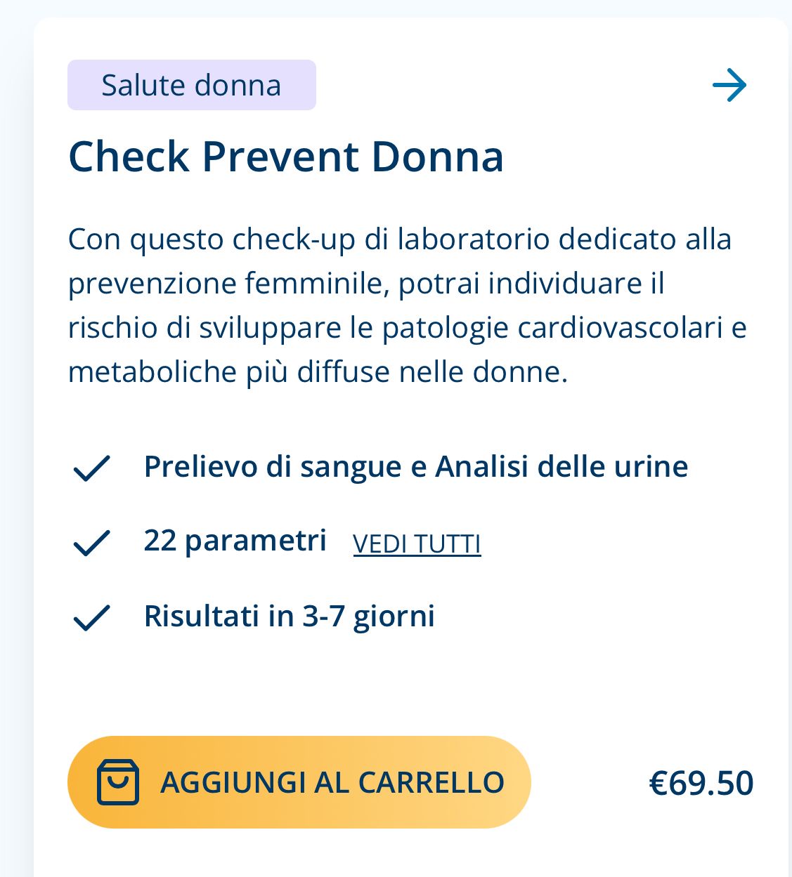 check up prevenzione donna