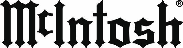 The McIntosh brand logo in black, stylized Gothic-style lettering on a white background.