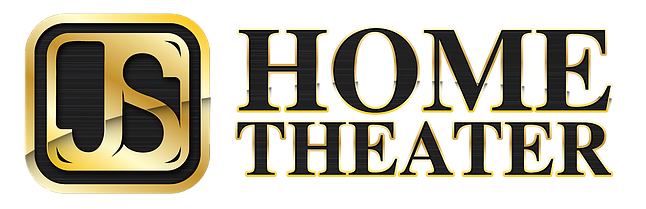 A gold-bordered logo with the letters 