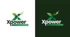 Two logos for Xpower, a green X with lightning, and 