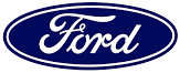 Ford logo: white cursive 