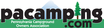 A logo for the pennsylvania campground owners association