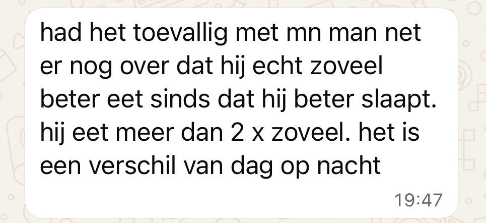 Ervaringen van ouders, via Whatsapp aan Rust en Slaap