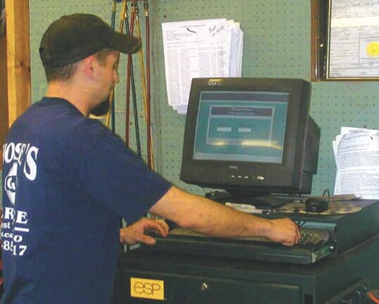 Employee Typing — Mose's Gulf Services in York,  PA