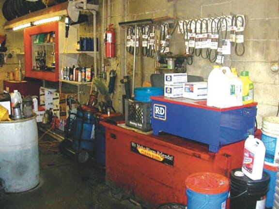 Garage set up — Mose's Gulf Services in York,  PA