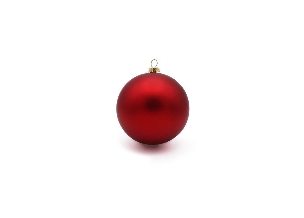 Sfere di Natale rosso opaco