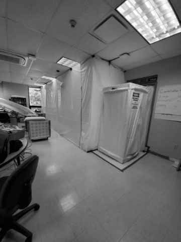 Equipment Covered with Plastic — Lincoln Park, NJ — B & G Restoration