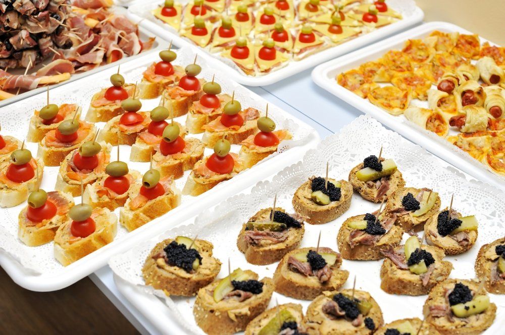 stuzzichini salati per servizio catering a Firenze.