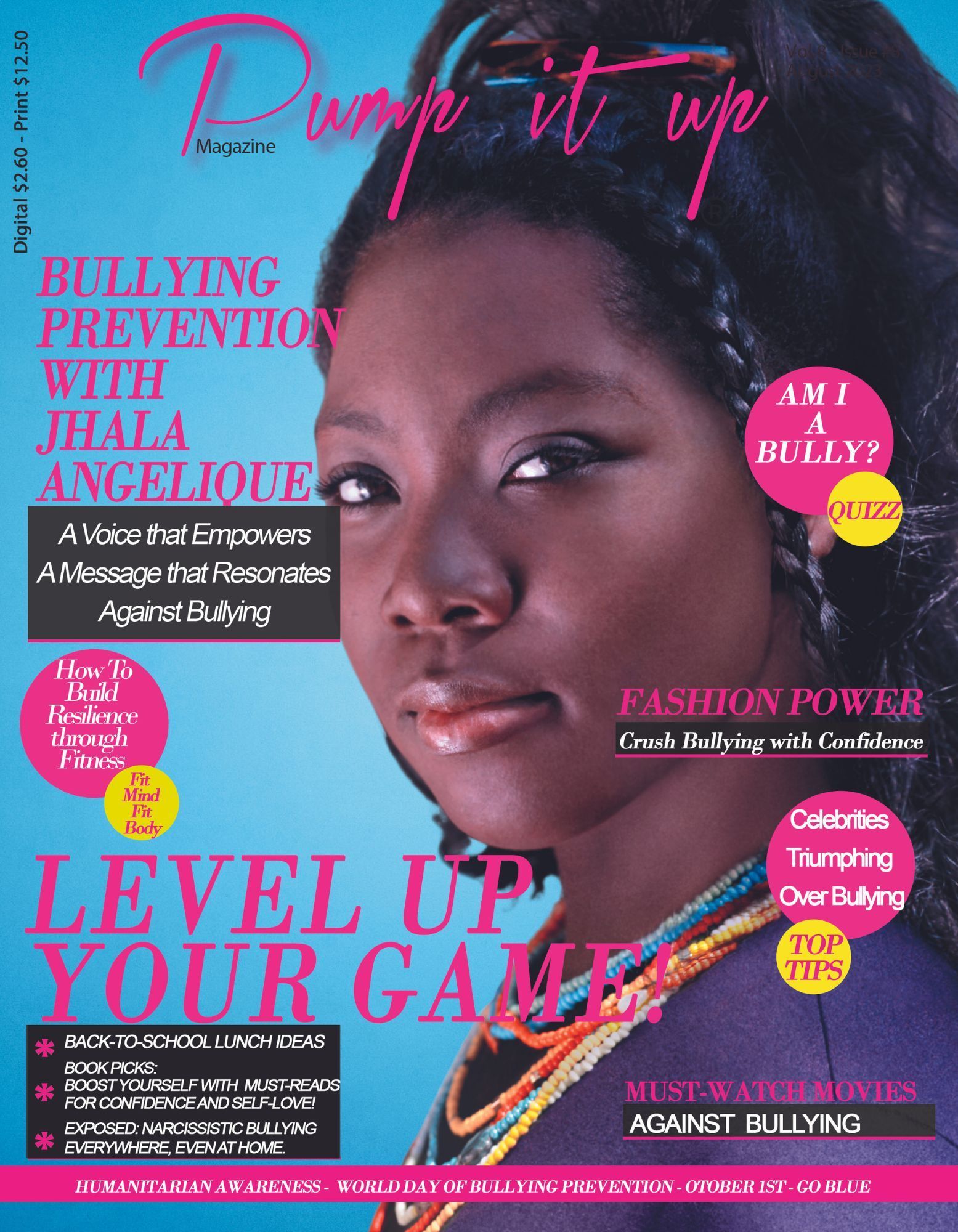 A magazine cover that says level up your game