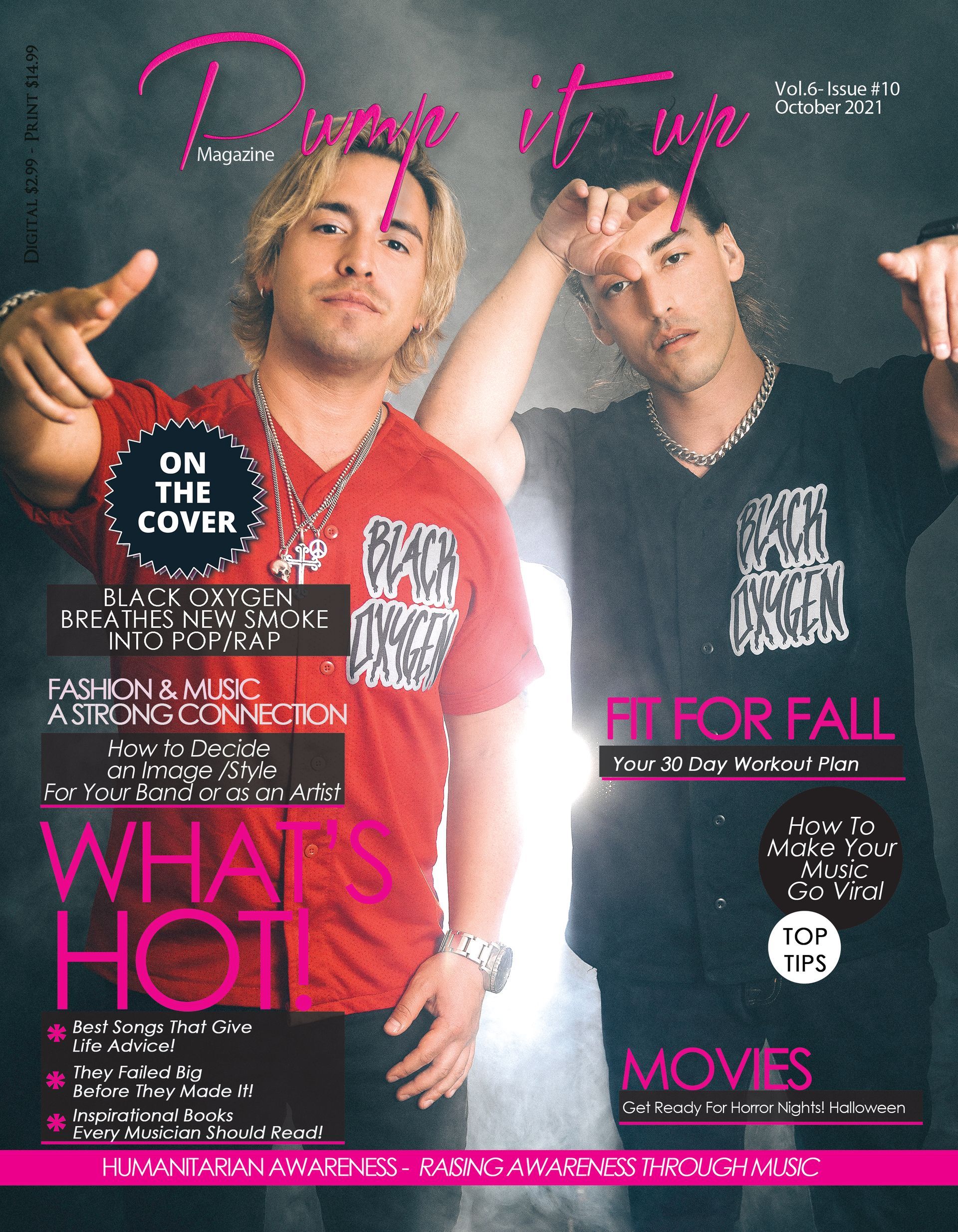 Two men on the cover of a magazine that says 