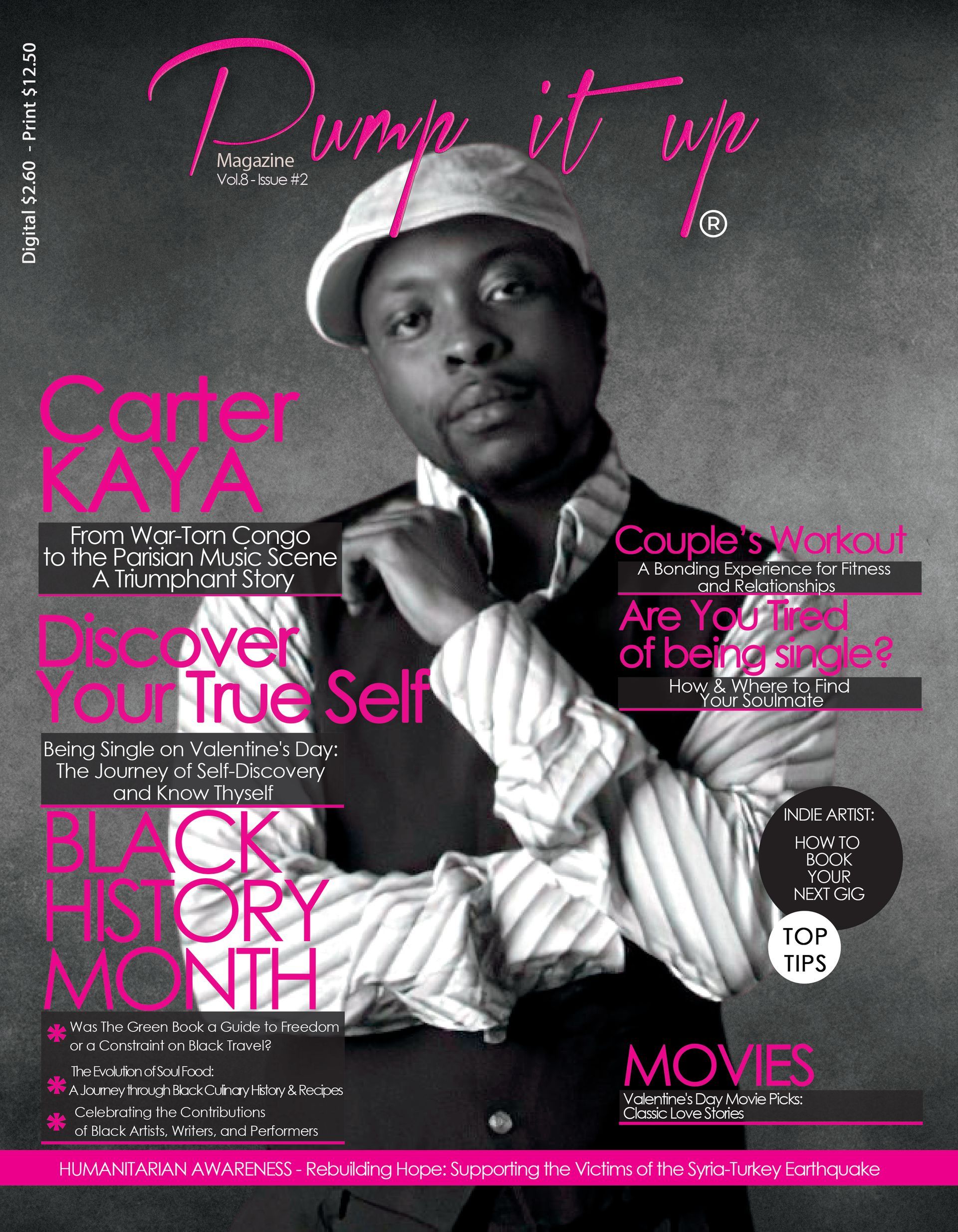 A man is on the cover of a magazine called pump it up