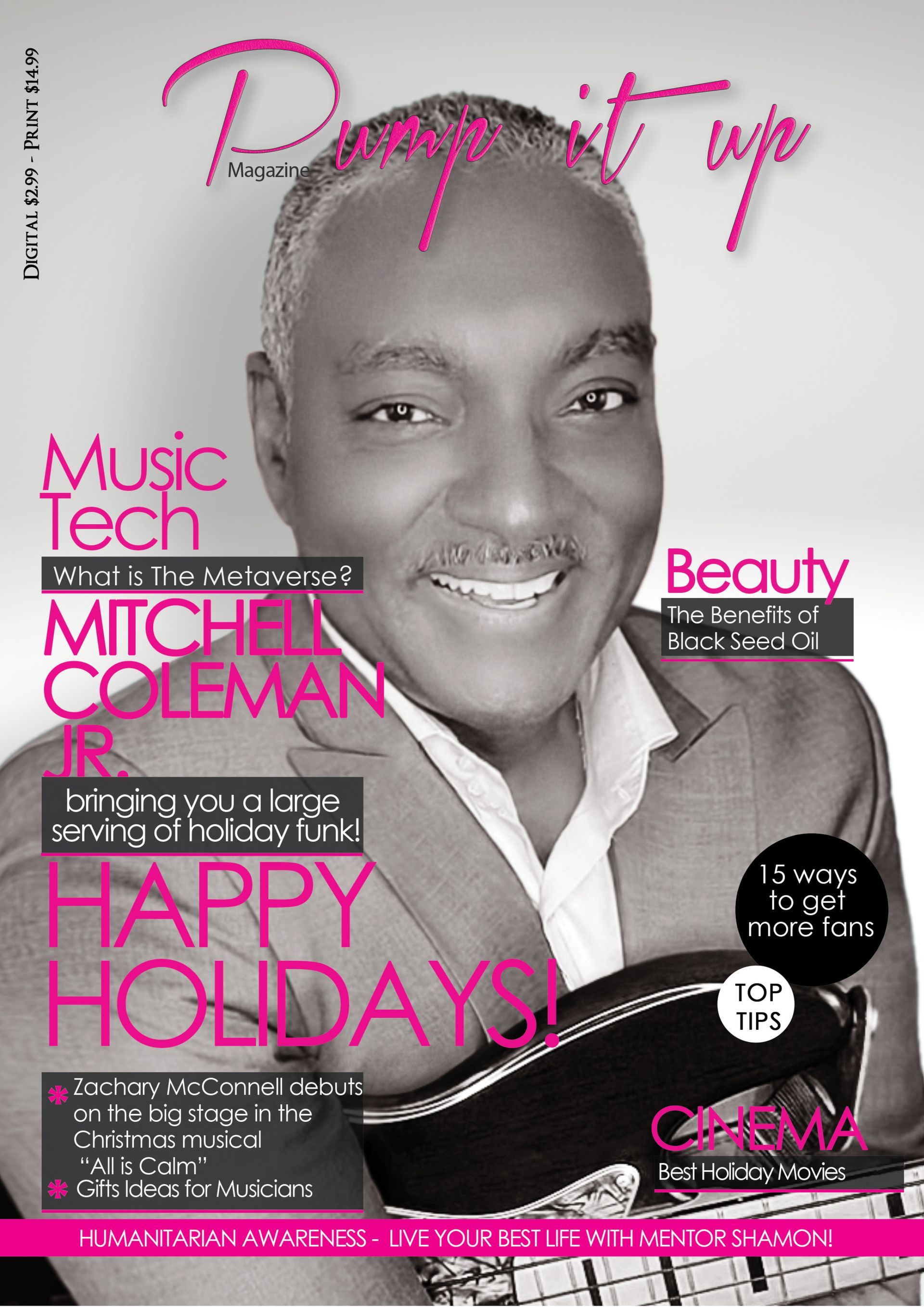 A man in a suit is on the cover of a magazine.