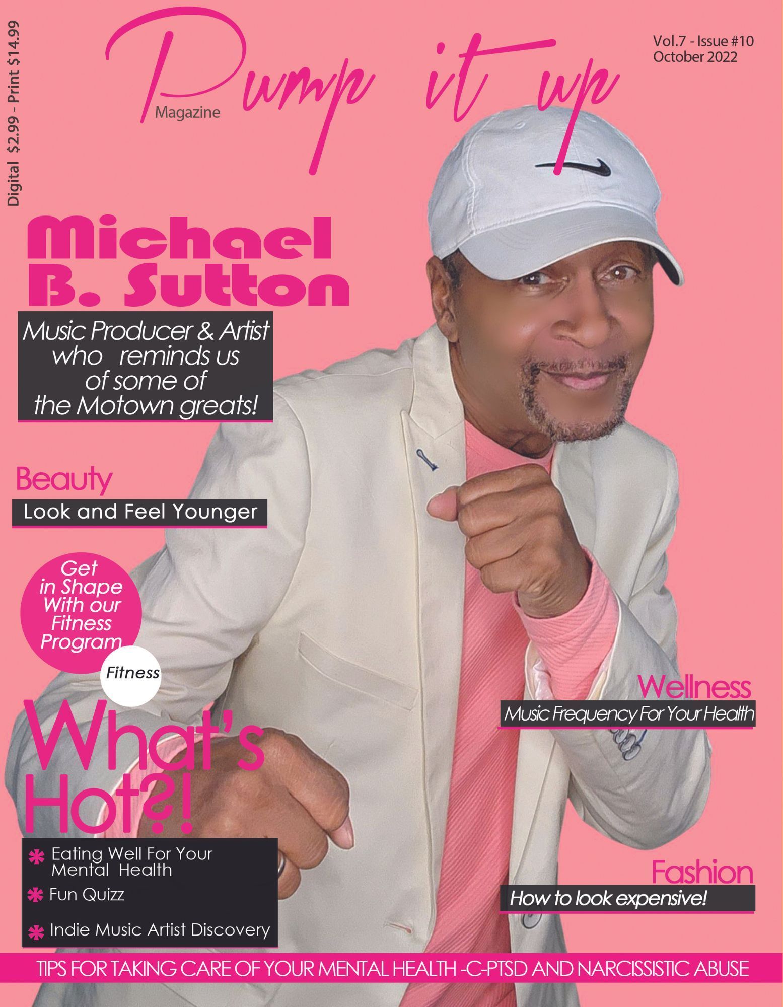Michael b. sutton is on the cover of a magazine