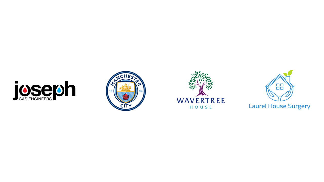 A row of logos on a white background including joseph , wavertree house , and laurel home surgery.