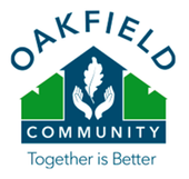 The logo for oakfield community together is better