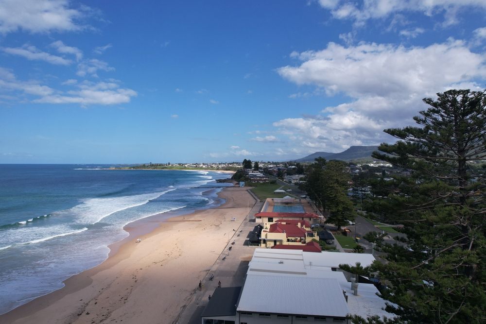 An Aerial View Of A Beach On A Sunny Day — Sunblitz Window Tinting In Thirroul, NSW