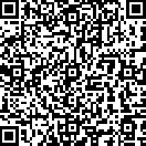 QR code with black and white blocks.