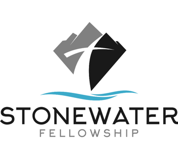 A logo for a church called stonewater fellowship.