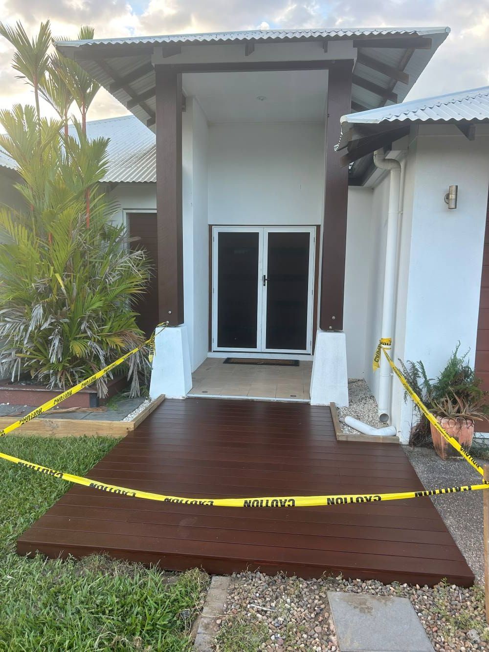 A House With A Wooden Deck For Restoration — FNQ Maintenance Services In Parramatta Park, QLD