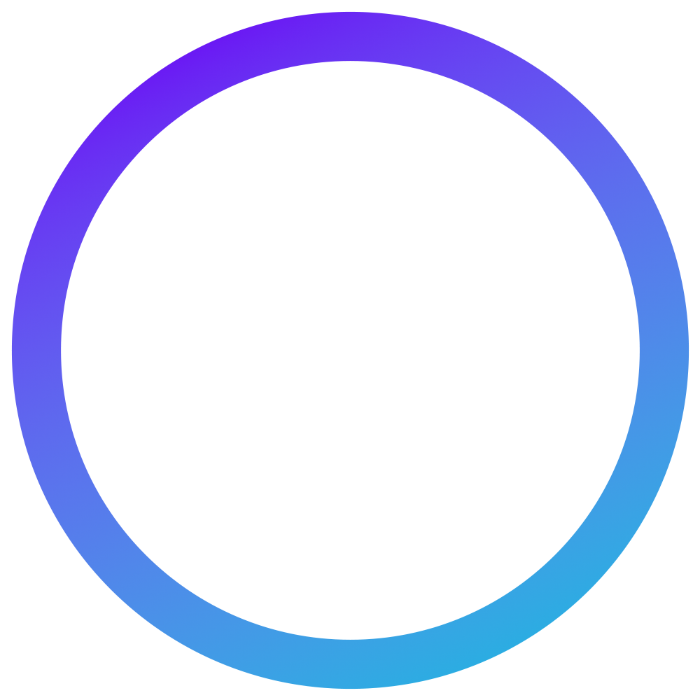 Gradient blue-purple circle.