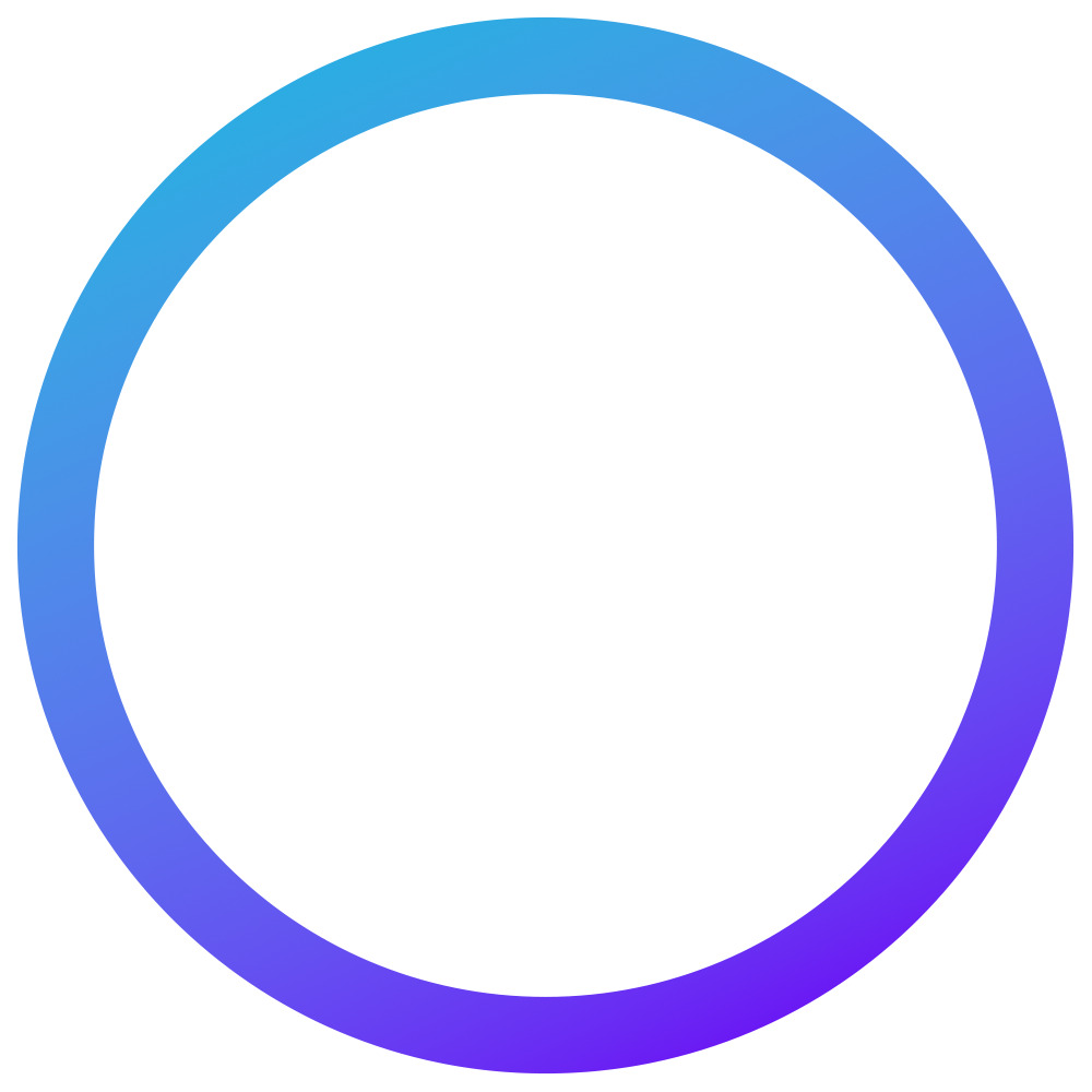 Gradient blue-purple circle.
