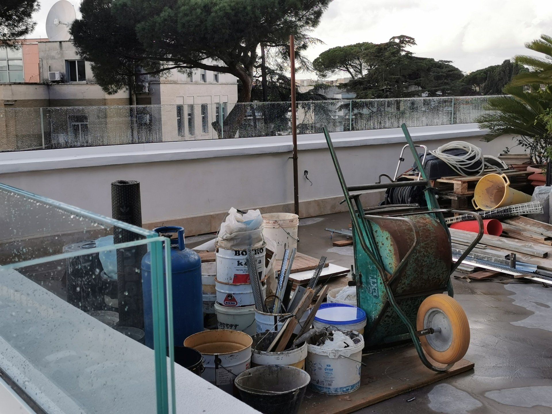 balaustre in vetro a Roma