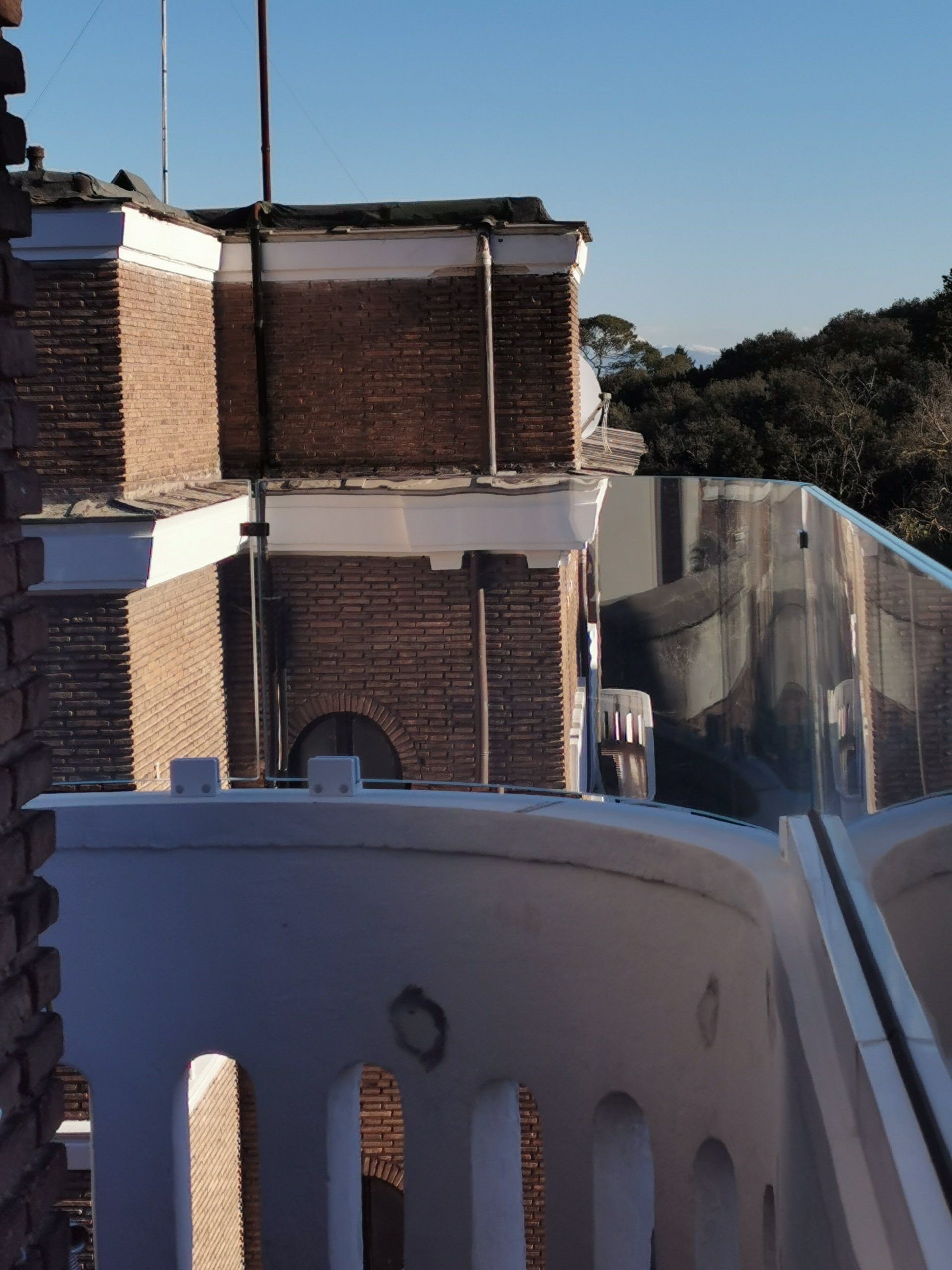 balaustre in vetro a Roma