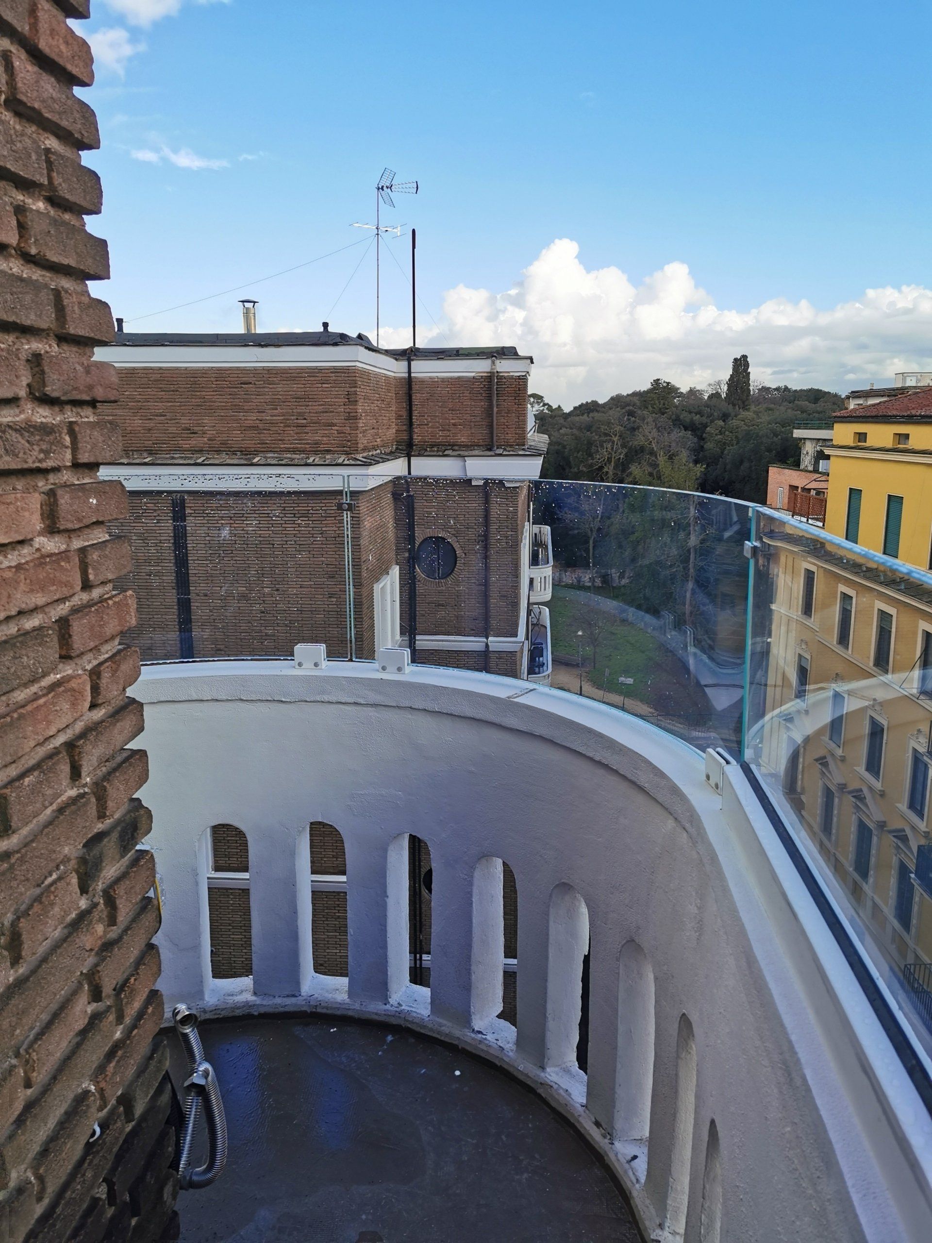 balaustre in vetro a Roma