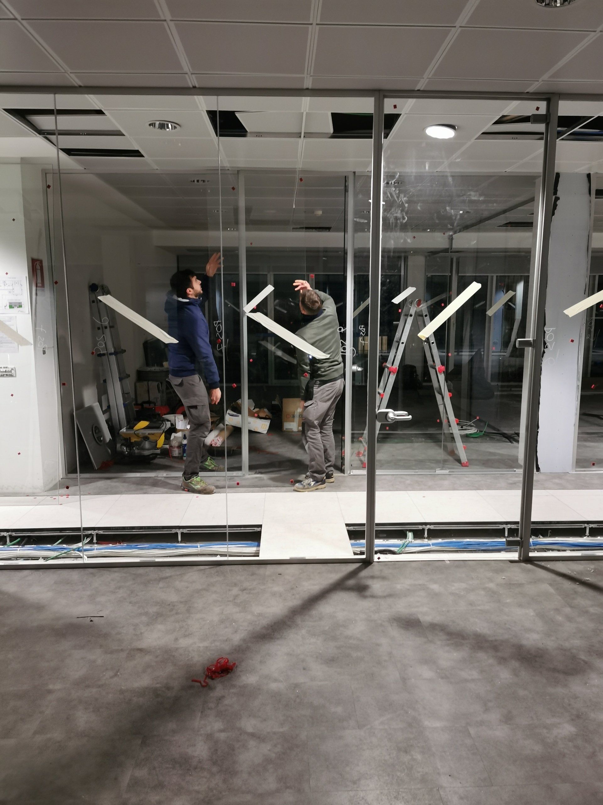 pareti divisorie in vetro a Roma