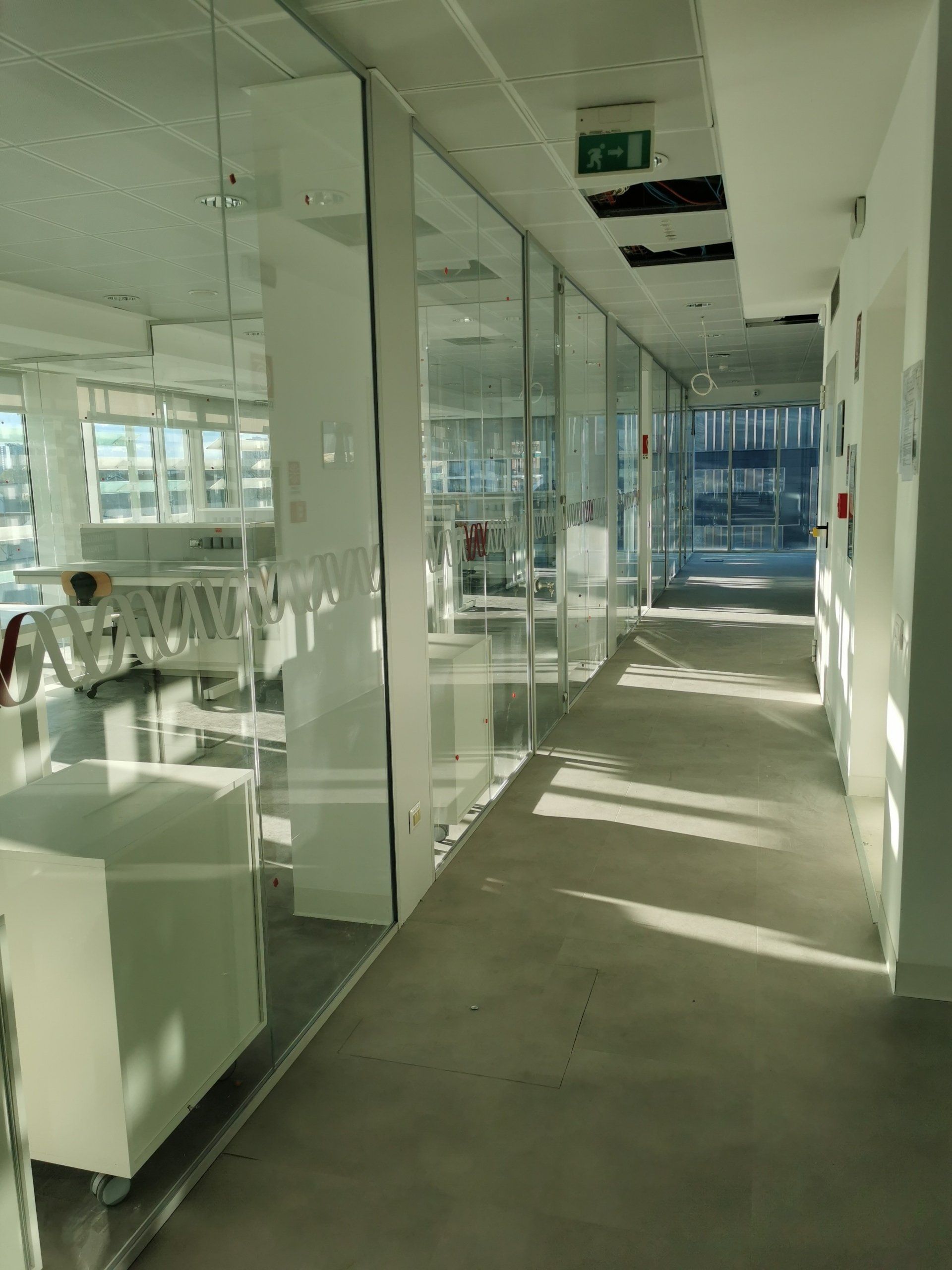 pareti divisorie in vetro a Roma