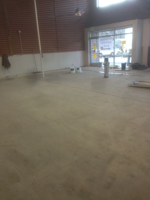 There is a fire hydrant in the middle of the room.