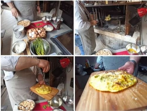 Preparazione di una frittata