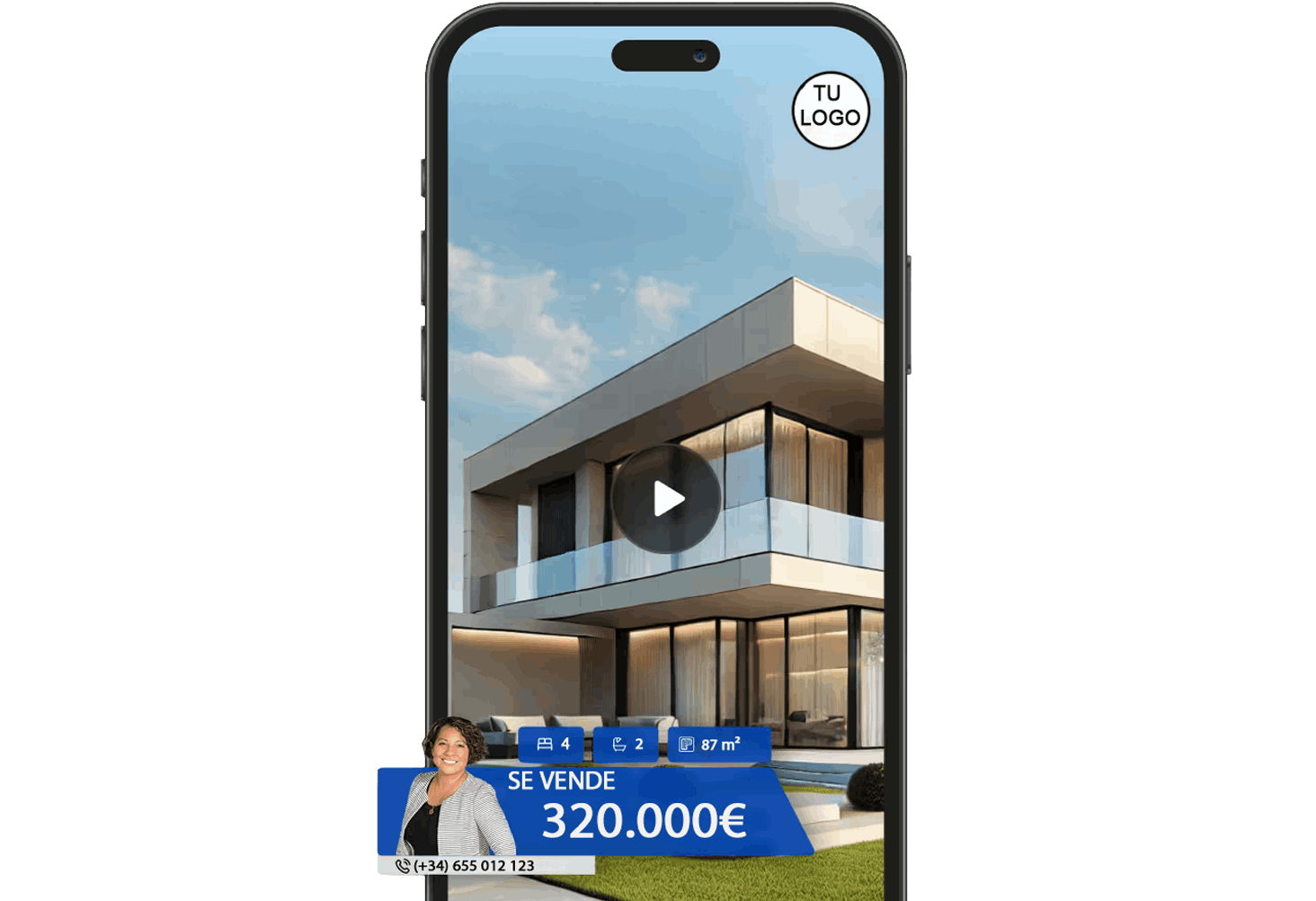 Foto de una persona con gimbal movil
