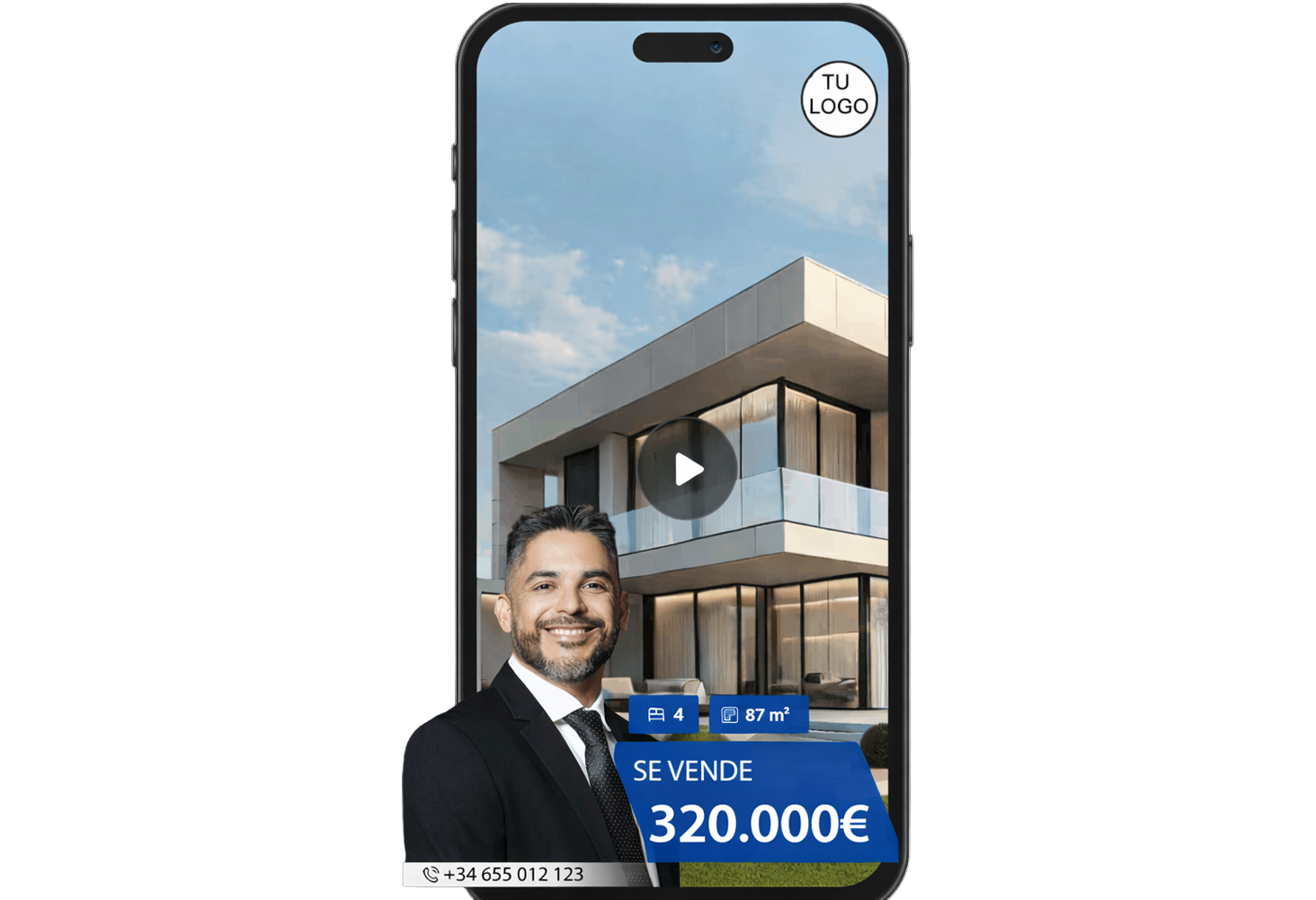 Foto de una persona con gimbal movil