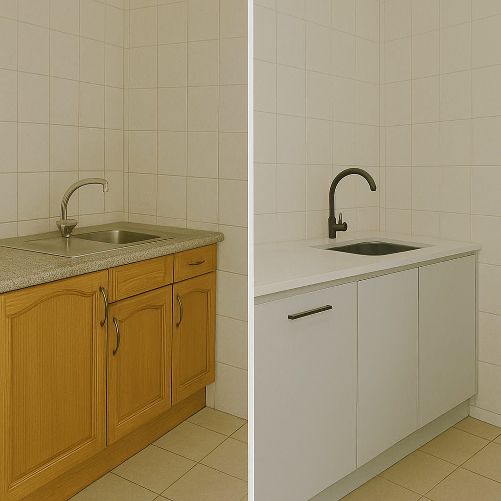 Cambio de mueble de encimera