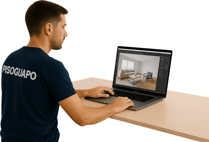 Foto de una persona diseñando 3d