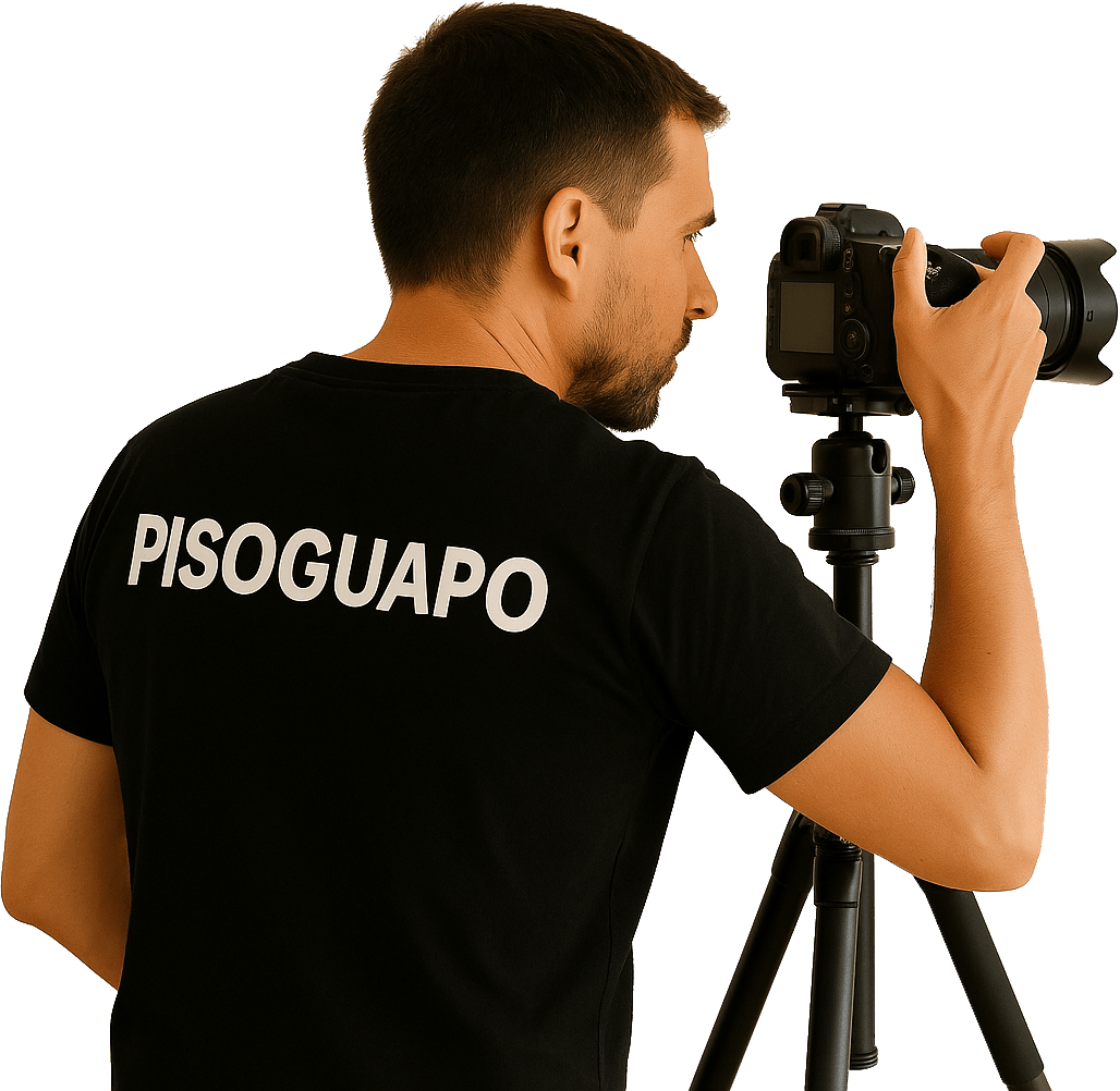 Foto de un fotografo con camara reflex y tripode