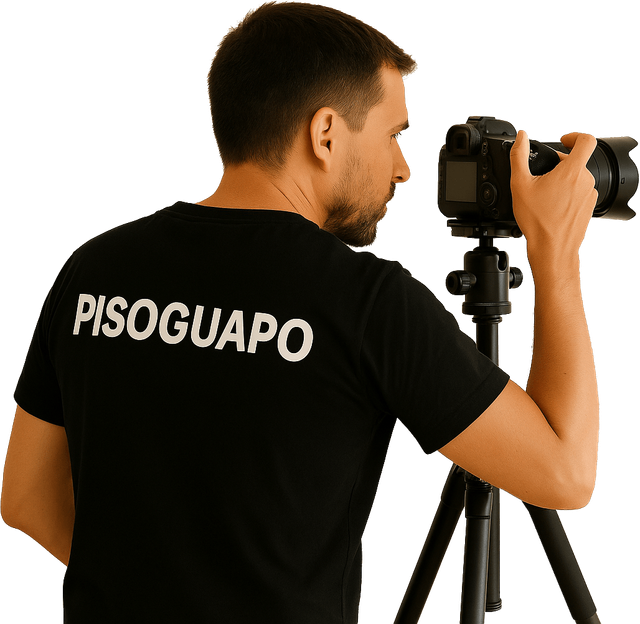 Foto de un fotografo con camara reflex y tripode