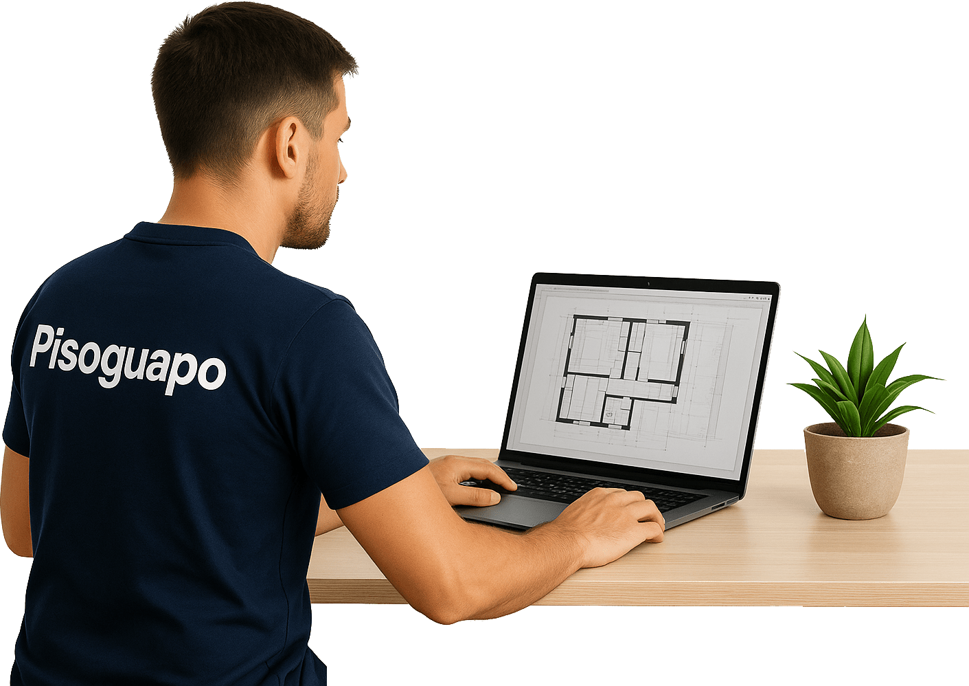 Foto de un diseñador haciendo un plano