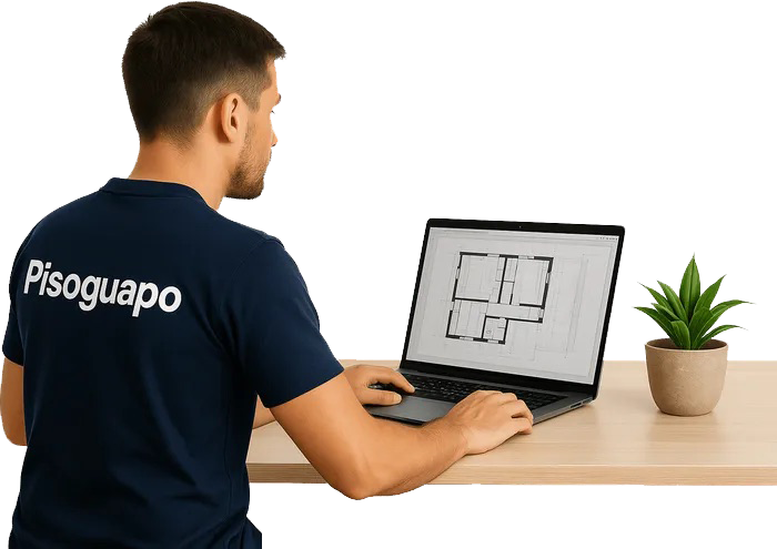 Foto de una persona diseñando planos