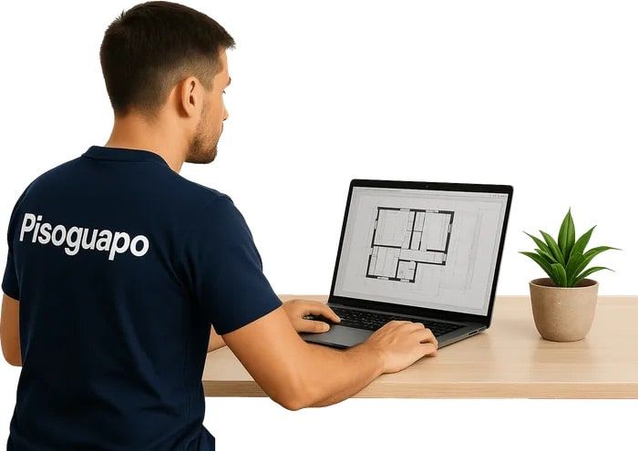 Foto de un diseñador haciendo un plano
