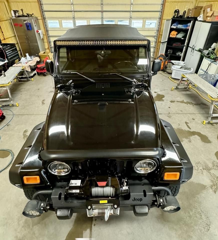 orange corvette after a service at EG Automotive Detailing