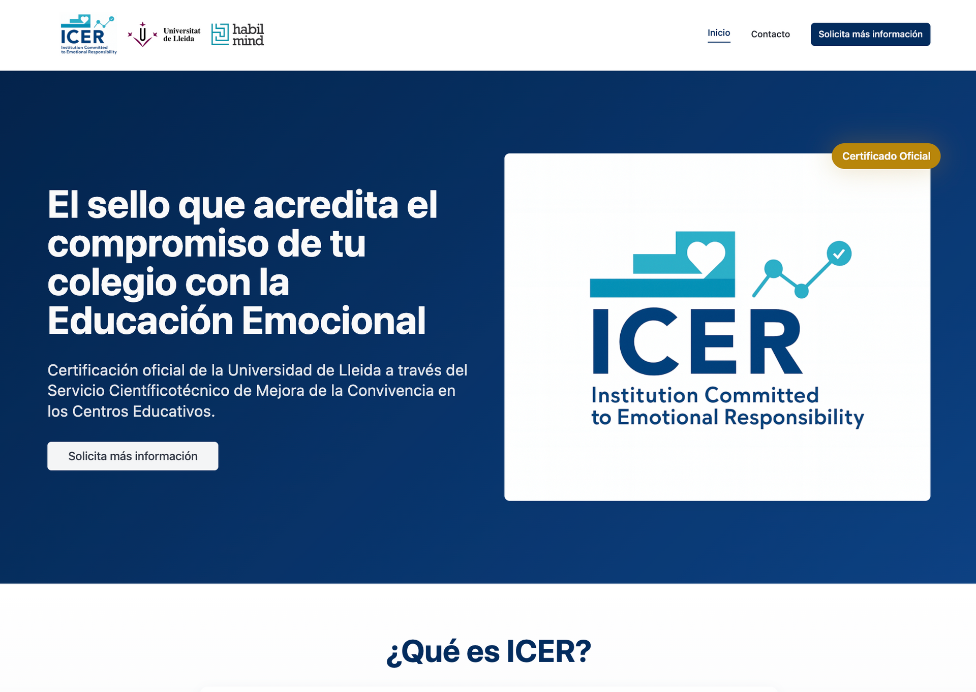 Sello Institution Committed to Emotional Responsibility (ICER)