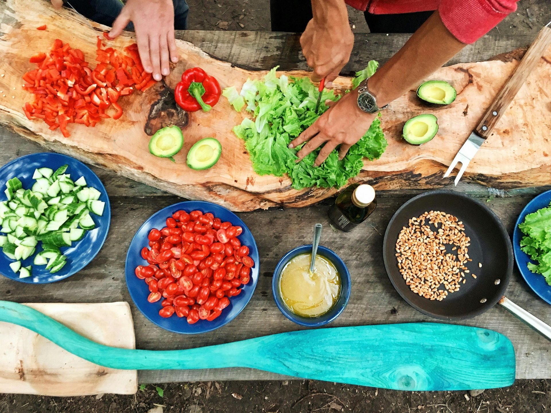 image of healthy whole foods that support hormone health