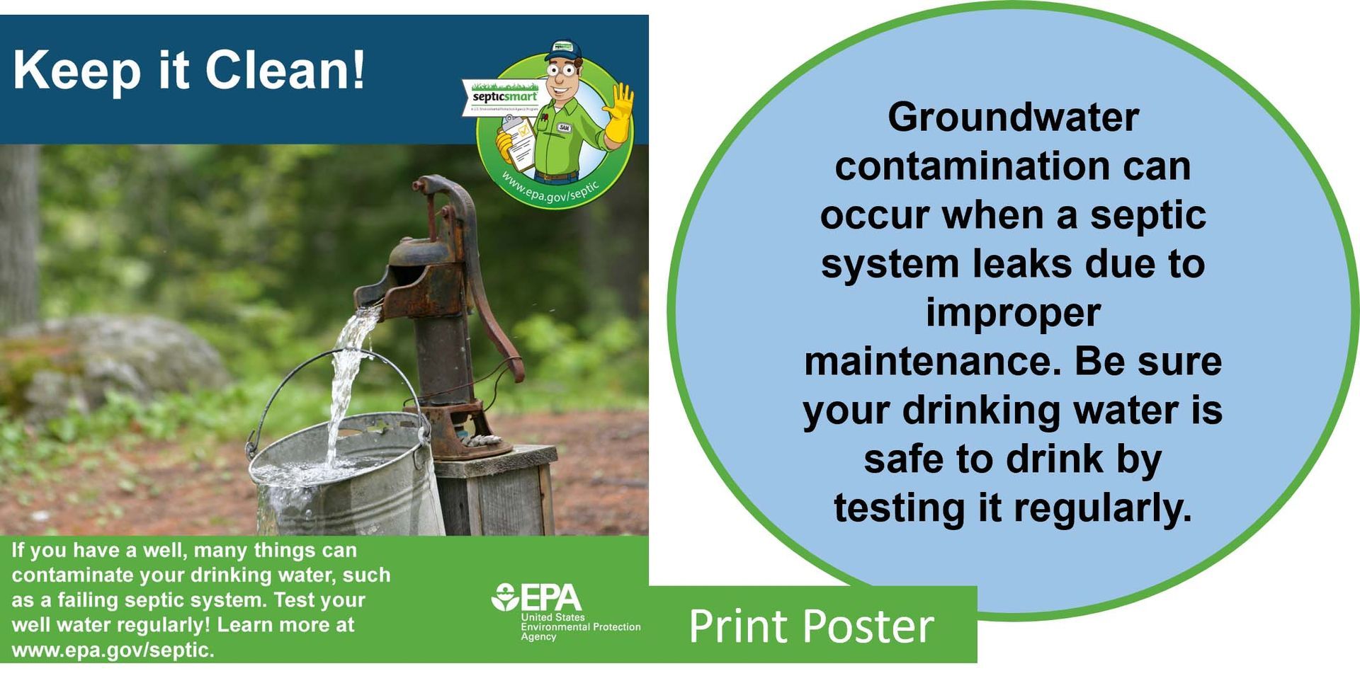 EPA Keep it Clean poster. Image transcribed below.