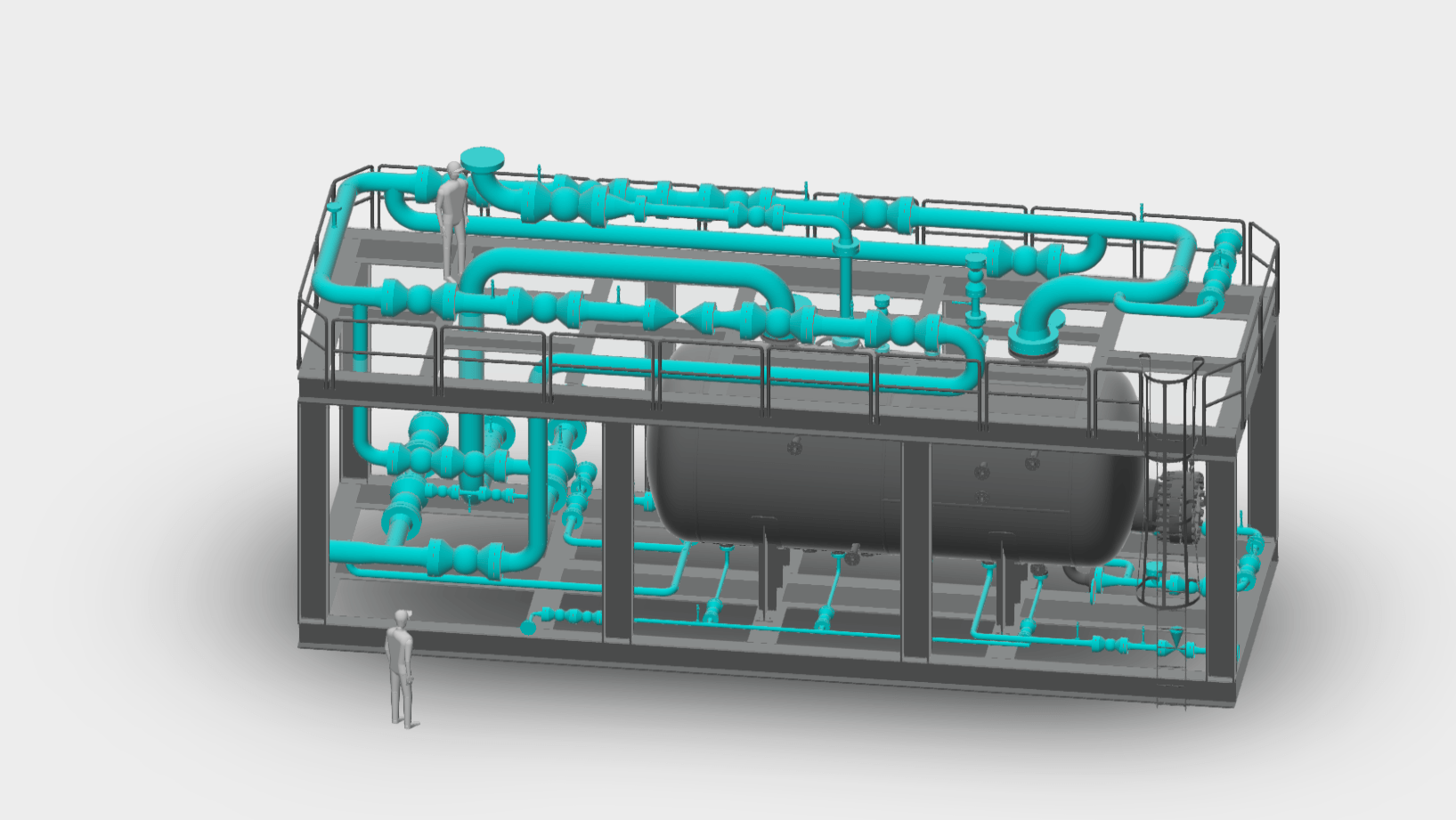 riproduzione 3d di tubazioni industriali