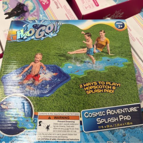 H2OGO! Cosmic Adventure Kids Sprinkler Splash Pad and Inflatable Water Slide