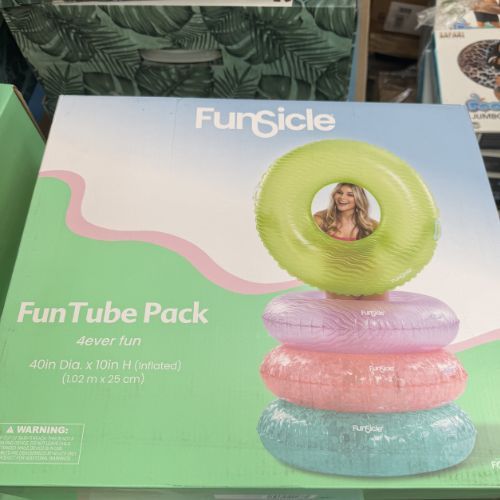 Funsicle Relaxing Lounge Set (2 Pack) Inflatable Pool Floats Colors May Vary Adults Unisex