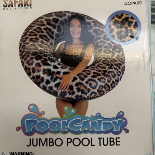PoolCandy Safari Collection Brown Leopard Print 48in Jumbo Pool Tube